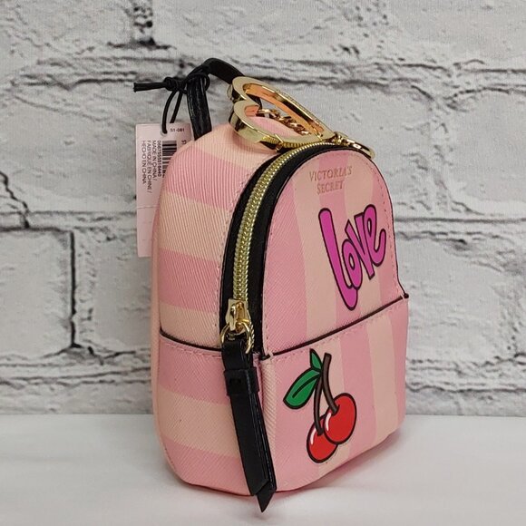 VICTORIA'S SECRET MICRO GRAFFITI BAG KEYCHAIN HEART CHARM LIMITED-EDITION - Picture 2 of 16